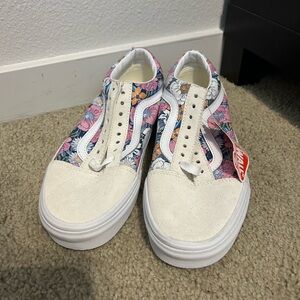 Vans old skool floral NWT